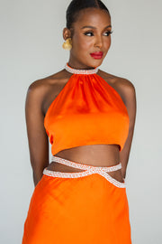 Fife Crop Top -Orange