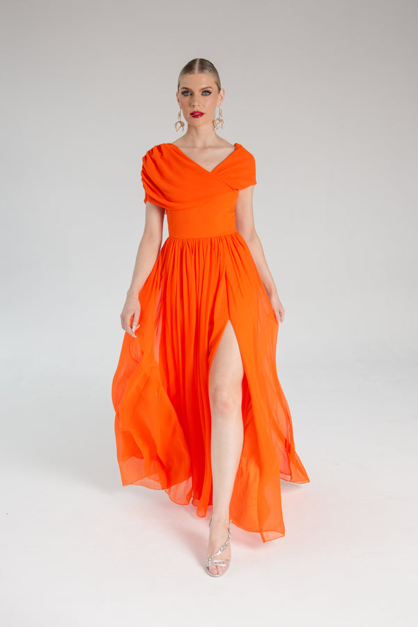 Temilade dress in Orange